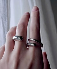 CUSHION ring - silver
