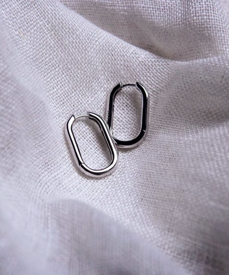 Round earring _ silver - E002