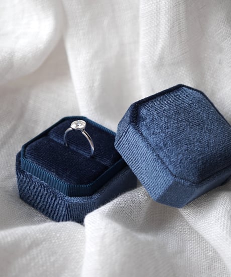 ［ 1 ct  ］ Moissanite ring - silver（ round brilliant cut ）