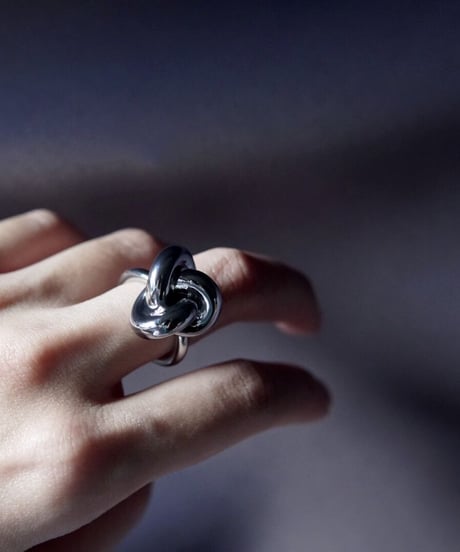 Knot ring _ silver - R015