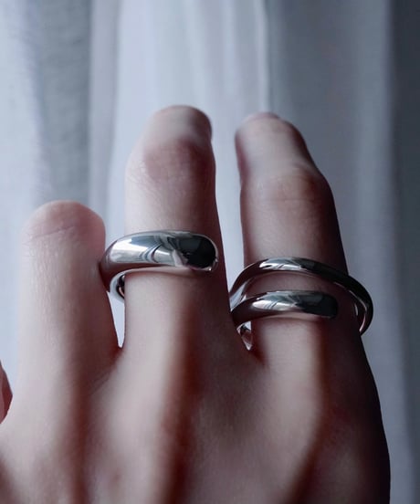CUSHION ring - silver