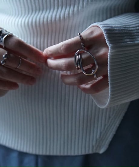 Ball ring _ silver -  R003