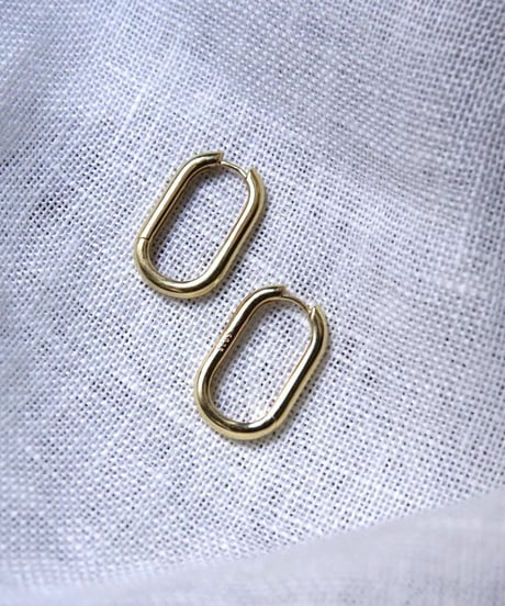 Round earring _ gold - E001