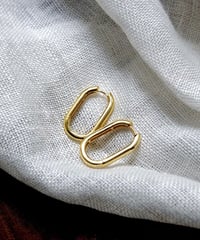 Round earring _ gold - E001