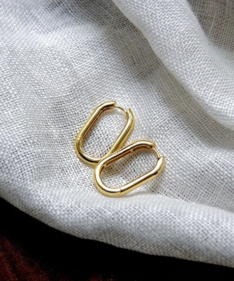 Round earring _ gold - E001