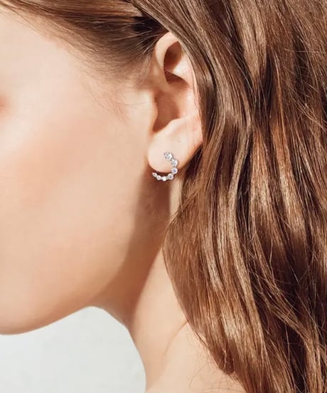 【 Limited 】 Moissanite earring - silver
