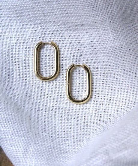 Round earring _ gold - E001