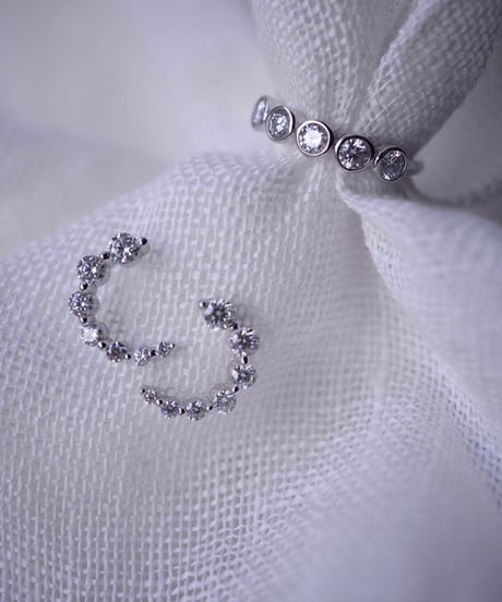 【 Limited 】 Moissanite earring - silver