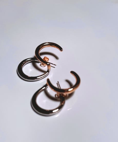 Double ring earring - E006⁣