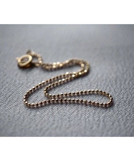 14K   cut  ball  bracelet