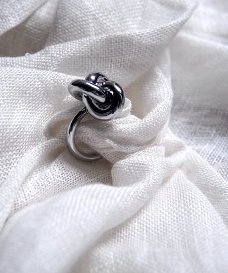 Knot ring _ silver - R015