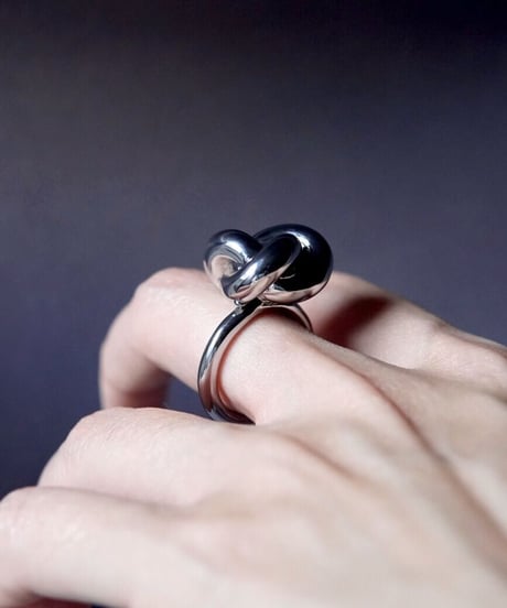 Knot ring _ silver - R015