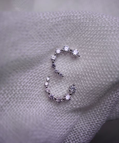 【 Limited 】 Moissanite earring - silver