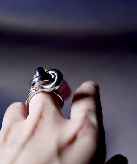 Knot ring _ silver - R015