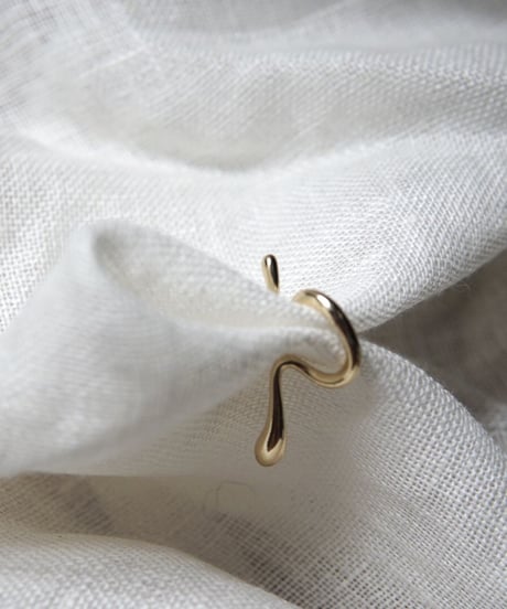 Drop ear cuff _ gold - C001