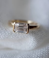 ［ 1 ct  ］ Moissanite ring  （ emerald cut ）