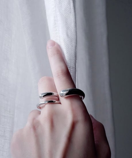 CUSHION ring - silver