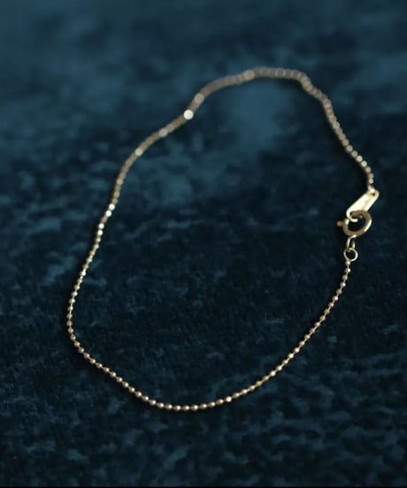 14K   cut  ball  bracelet