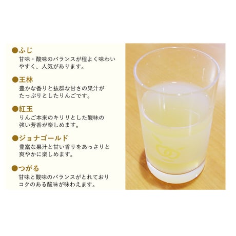 【青森県産りんご果汁100％ジュース】品種別りんごジュースギフトセット 5本入り SY-C〈シャイニー〉