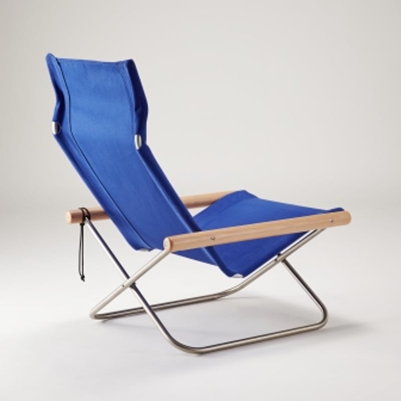 NYCHAIR X /ニーチェア エックス / 座布：ブルー 肘かけ：ナチュラル