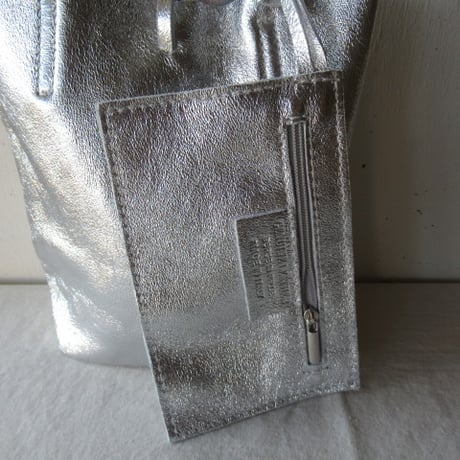 MARLON FIRENZE / マーロンフィレンツェ　 2way Mini Tote Bag With Pouch 色：シルバー