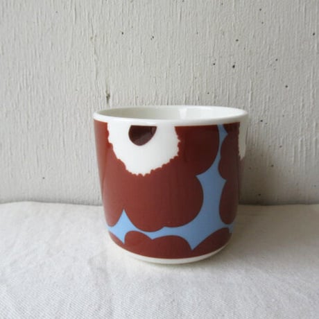 marimekko cup / OIVA UNIKKO マリメッコ 　ウニッコ　色：ライトブルー・ブラウン / カップ（取手なし）ラテマグ単品