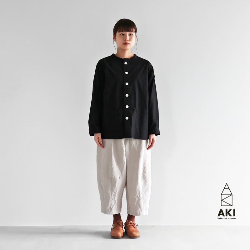 HUIS.ハウス バンブーリネンバルーンパンツ（グレージュ）【ユニ  