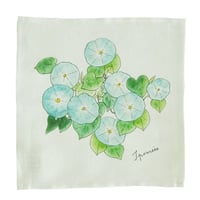 fog linen work/　ISABELLE BOINOT　イザベルボワノ/ミニハンカチ　 NO.6 アサガオ