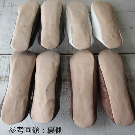 バブーシュ　無地 　黄粉　BABOUCHE made in morocco