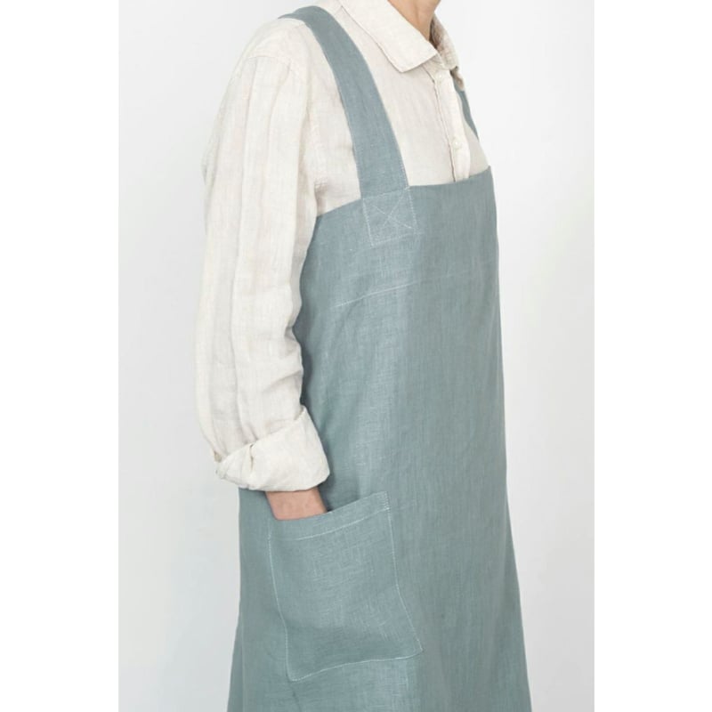 fog linen work/フォグリネンワーク リネン スクエアクロスエプロン