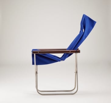 NYCHAIR X /ニーチェア エックス / 座布：ブルー 肘かけ：ナチュラル