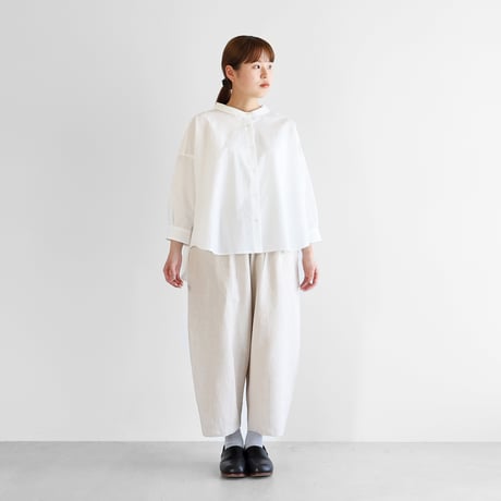 HUIS.ハウス オールドレピア天日干しラミーリネンバルーンパンツ（エクリュ）【ユニセックス】506-TC10-43ECR