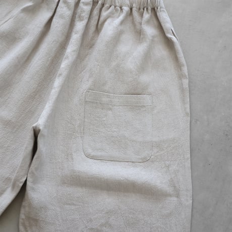 HUIS.ハウス オールドレピア天日干しラミーリネンバルーンパンツ（エクリュ）【ユニセックス】506-TC10-43ECR