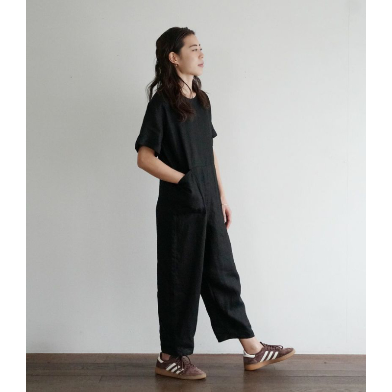 fog linen work ルミ ジャンプスーツ ブラック LWA800-17 | A