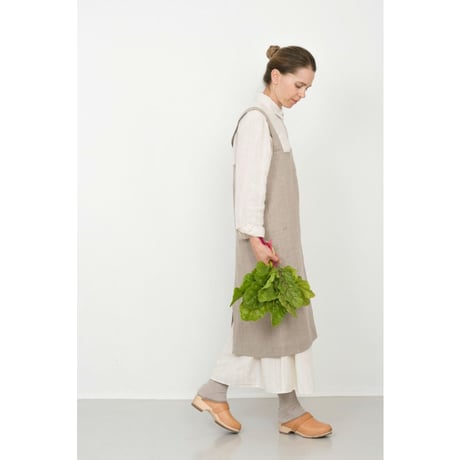fog linen work/フォグリネンワーク　リネン スクエアクロスエプロン 　ナチュラル