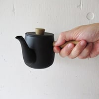 MIYACO / 宮崎製作所　ミヤコ　茶き　急須　小　くろいろ 【ステンレス急須/茶瓶/北欧/シンプル/かわいい/おしゃれ/割れない/国産/日本製/STAINLESS/燕】