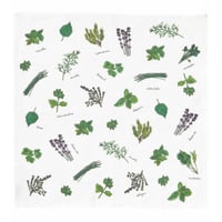 fog linen work/　ISABELLE BOINOT　イザベルボワノ/ハンカチ　ハーブ