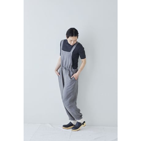 fog linen work フォグリネンワーク　リネンミドルゲージリブソックス（靴下）　エクリュ