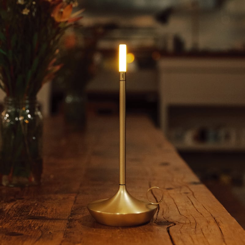 WICK Gold / ウィック LEDポータブルランプ 色：ゴールド | AKI inter