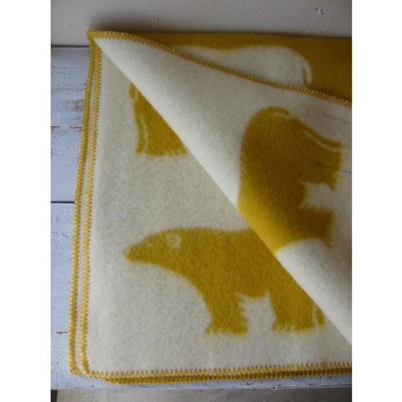 ROROS TWEED / ロロス ツイード ブランケット isbjorn YELLOW/ ア ROROS TWEED / ロロス ツイード ブランケット isbjorn YELLOW/ ア