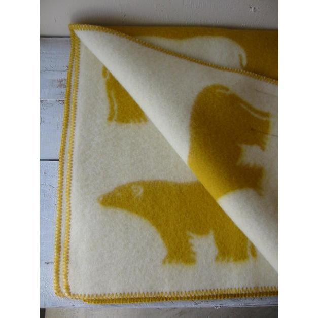 ROROS TWEED / ロロス ツイード ブランケット isbjorn YELLOW/ ア ROROS TWEED / ロロス ツイード ブランケット isbjorn YELLOW/ ア