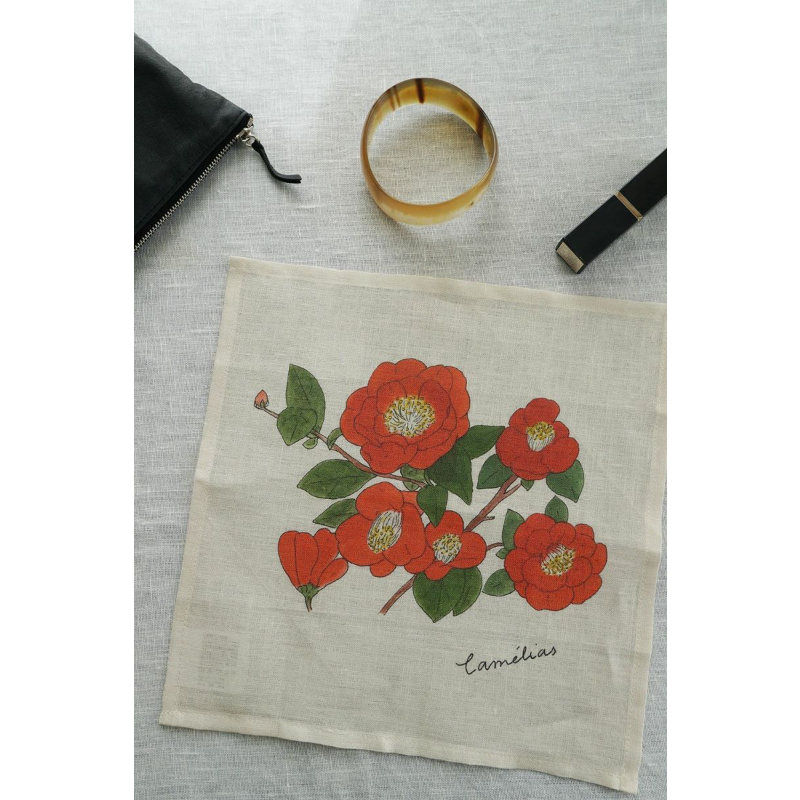 fog linen work/ ISABELLE BOINOT イザベルボワノ/ミニハンカチ