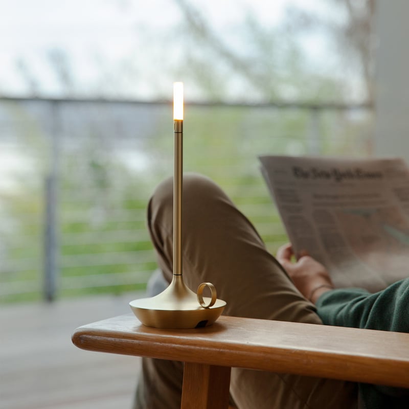 WICK Gold / ウィック LEDポータブルランプ 色：ゴールド | AKI inter