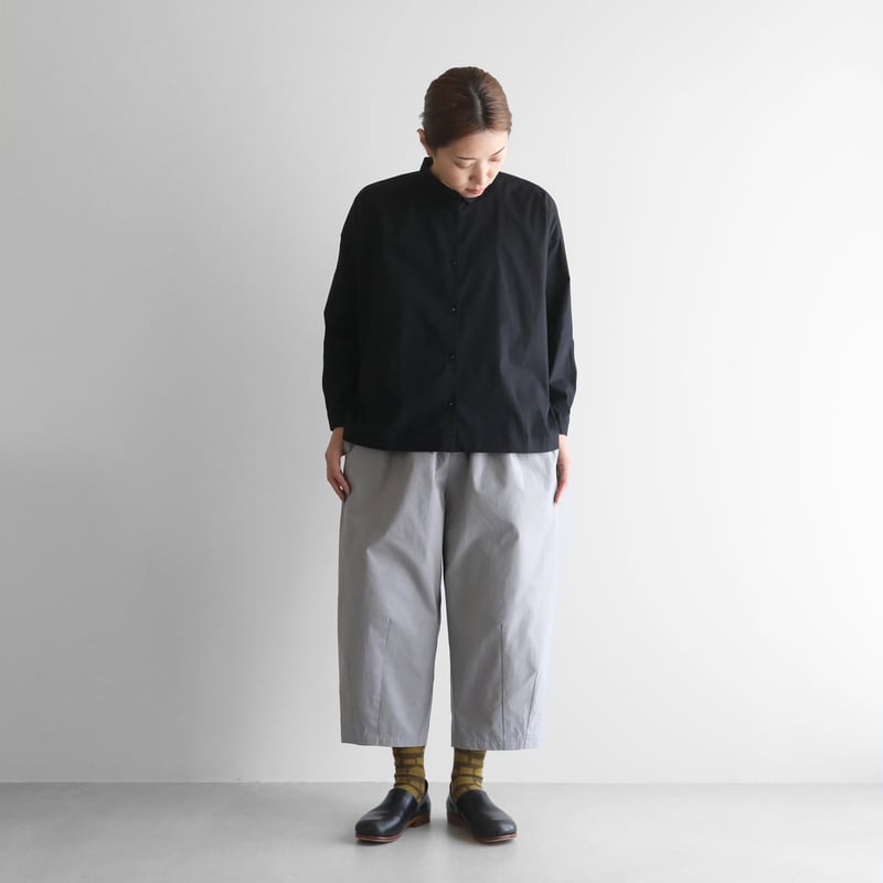 HUIS. ハウス バフクロスバルーンパンツ(ライトグレー)【ユニ HUIS. ハウス バフクロスバルーンパンツ(ライトグレー)【ユニ