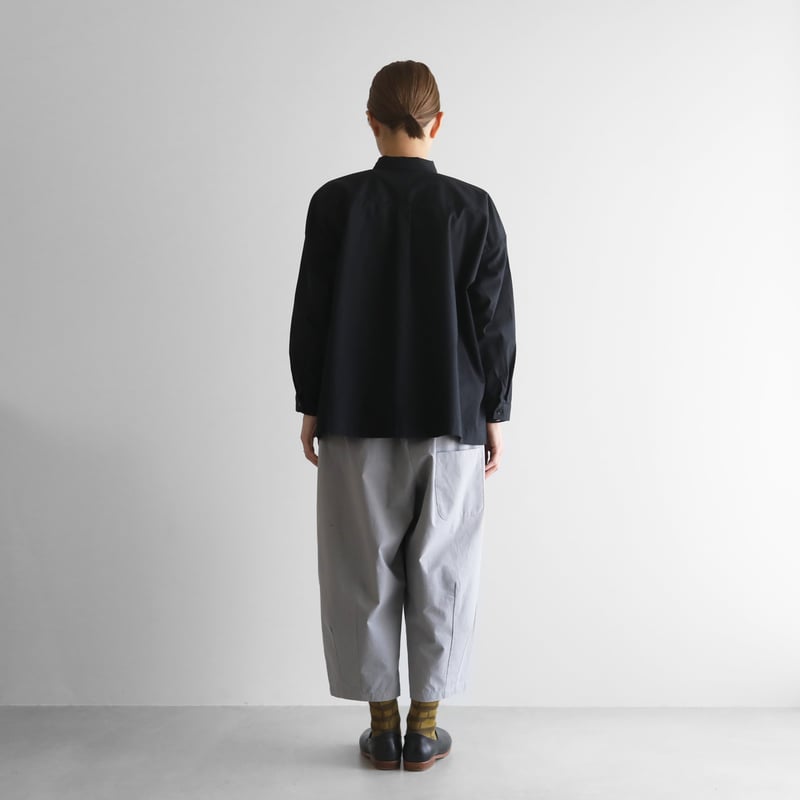 HUIS. バフクロスバルーンパンツ サルエルパンツ ブラック 506 バフクロスバルーンパンツ（ブラック）【ユニセックス】506