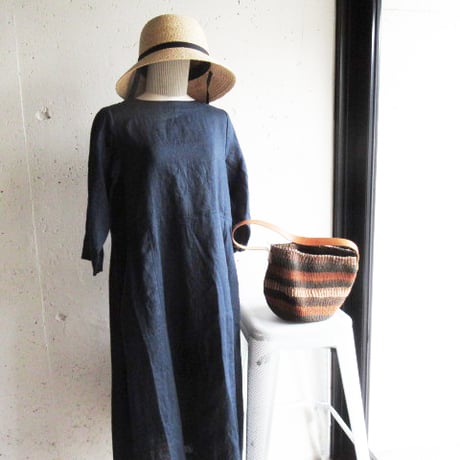 en plus/オンプリュ　バオバブバスケットS/革ワンハンドル-B（バオバブバッグ）