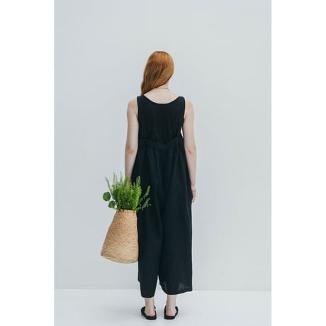 fog linen work 　クララ サロペット 　ニュイ　LWC034-1348