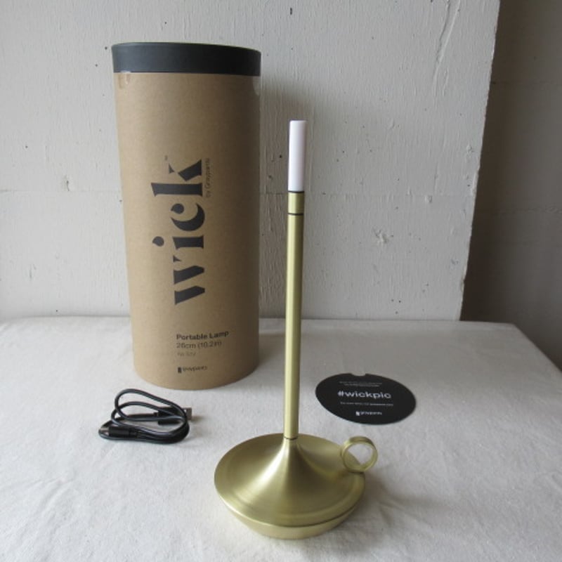WICK Gold / ウィック LEDポータブルランプ 色：ゴールド | AKI inter