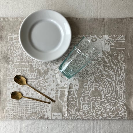 undyed+/アンダイドプラス　脇阪克二さんキッチンクロス  「garden」