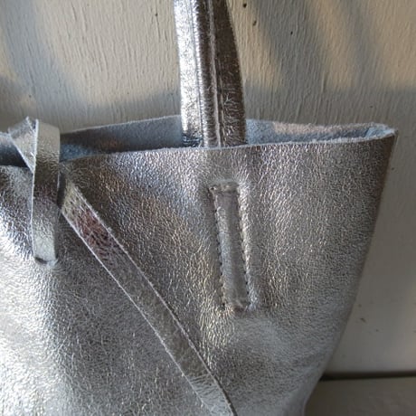MARLON FIRENZE / マーロンフィレンツェ　 2way Mini Tote Bag With Pouch 色：シルバー